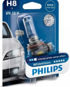   H8 PHILIPS White Vision 4300K 1 