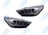 �������� ��� Hyundai Solaris (2017-2020) � bi-led ������� �V6 X-LED, ����������� �������