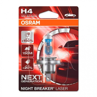   H4 Osram Night Breaker Laser 64193NL