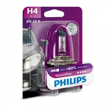 ���������� ����� H4 Philips Vision Plus 12342VPB1